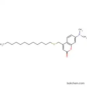Molecular Structure of 183559-34-4 (2H-1-Benzopyran-2-one, 7-(dimethylamino)-4-[(dodecylthio)methyl]-)