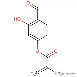 Molecular Structure of 184425-55-6 (2-Propenoic acid, 2-methyl-, 4-formyl-3-hydroxyphenyl ester)