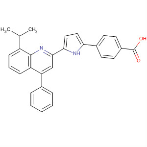 Benzoic acid,
4-[5-[8-(1-methylethyl)-4-phenyl-2-quinolinyl]-1H-pyrrol-2-yl]-