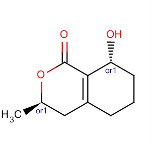 Molecular Structure of 188740-47-8 (1H-2-Benzopyran-1-one, 3,4,5,6,7,8-hexahydro-8-hydroxy-3-methyl-,
(3R,8R)-rel-)