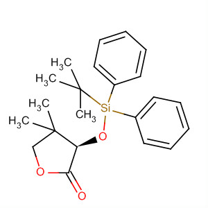 Molecular Structure of 190264-36-9 (2(3H)-Furanone,
3-[[(1,1-dimethylethyl)diphenylsilyl]oxy]dihydro-4,4-dimethyl-, (3R)-)