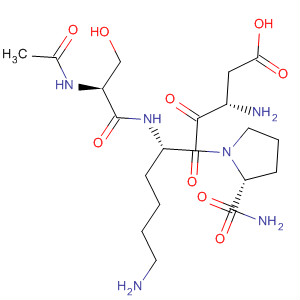 Molecular Structure of 194484-75-8 (L-Prolinamide, N-acetyl-L-seryl-L-a-aspartyl-L-lysyl-)