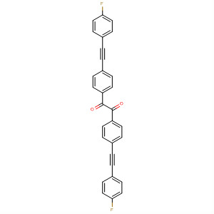Molecular Structure of 194936-19-1 (Ethanedione, bis[4-[(4-fluorophenyl)ethynyl]phenyl]-)
