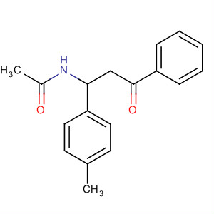Molecular Structure of 195969-33-6 (Acetamide, N-[1-(4-methylphenyl)-3-oxo-3-phenylpropyl]-)