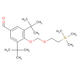 Molecular Structure of 196956-67-9 (Benzaldehyde,
3,5-bis(1,1-dimethylethyl)-4-[[2-(trimethylsilyl)ethoxy]methoxy]-)