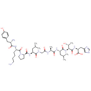 Molecular Structure of 199176-63-1 (L-Histidine,
L-tyrosyl-L-lysyl-L-prolyl-L-leucylglycyl-L-alanyl-L-leucyl-L-threonyl-)