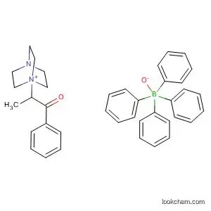 Molecular Structure of 212753-33-8 (4-Aza-1-azoniabicyclo[2.2.2]octane, 1-(1-methyl-2-oxo-2-phenylethyl)-,
tetraphenylborate(1-))