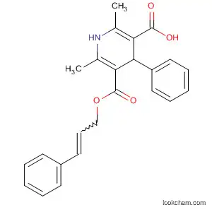 Molecular Structure of 215118-81-3 (3,5-Pyridinedicarboxylic acid, 1,4-dihydro-2,6-dimethyl-4-phenyl-,
mono(3-phenyl-2-propenyl) ester)