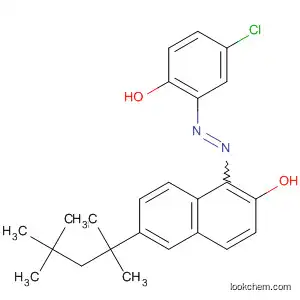 Molecular Structure of 268564-11-0 (2-Naphthalenol,
1-[(5-chloro-2-hydroxyphenyl)azo]-6-(1,1,3,3-tetramethylbutyl)-)