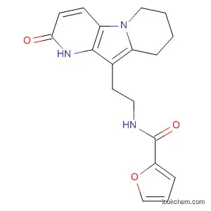 Molecular Structure of 334781-07-6 (2-Furancarboxamide,
N-[2-(1,2,6,7,8,9-hexahydro-2-oxopyrido[2,3-b]indolizin-10-yl)ethyl]-)