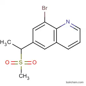 Molecular Structure of 346629-98-9 (Quinoline, 8-bromo-6-[1-(methylsulfonyl)ethyl]-)