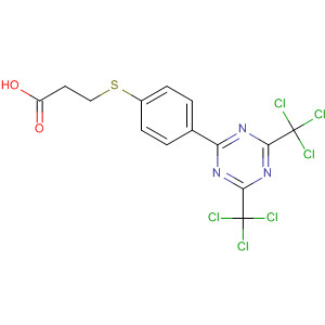 Propanoic acid,
3-[[4-[4,6-bis(trichloromethyl)-1,3,5-triazin-2-yl]phenyl]thio]-