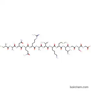 Molecular Structure of 439904-18-4 (Glycine,
L-cysteinyl-L-alanyl-L-asparaginyl-L-glutaminyl-L-arginyl-L-alanyl-L-threonyl
-L-lysyl-L-methionyl-L-leucylglycyl-L-seryl-)