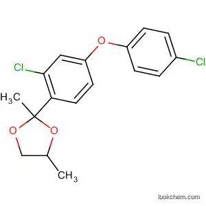 Molecular Structure of 441347-97-3 (1,3-Dioxolane, 2-[2-chloro-4-(4-chlorophenoxy)phenyl]-2,4-dimethyl-)