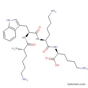 Molecular Structure of 441350-42-1 (L-Lysine, L-lysyl-L-tryptophyl-L-lysyl-)