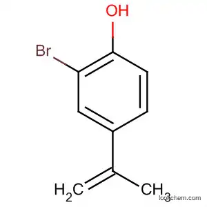 Molecular Structure of 445041-19-0 (Phenol, 2-bromo-4-(1-methylethenyl)-)