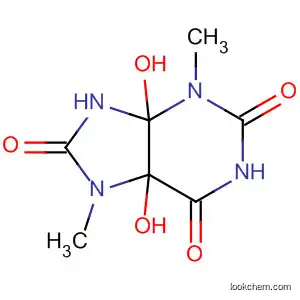 Molecular Structure of 94317-85-8 (1H-Purine-2,6,8(3H)-trione, tetrahydro-4,5-dihydroxy-3,7-dimethyl-)