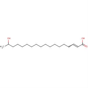 Molecular Structure of 99787-94-7 (Octadecenoic acid, 17-hydroxy-)