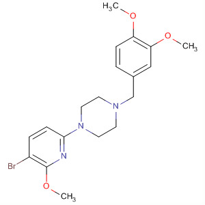Piperazine,1-(5-bromo-6-methoxy-2-pyridinyl)-4-[(3,4-dimethoxyphenyl)methyl]-