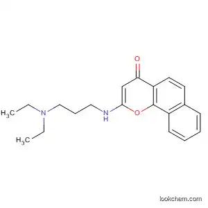 Molecular Structure of 503468-06-2 (4H-Naphtho[1,2-b]pyran-4-one, 2-[[3-(diethylamino)propyl]amino]-)