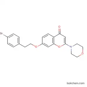 4H-1-Benzopyran-4-one,
7-[2-(4-bromophenyl)ethoxy]-2-(4-morpholinyl)-