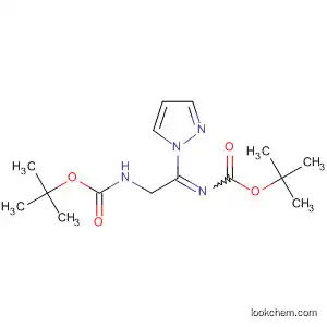 Molecular Structure of 550378-27-3 (Carbamic acid,
[[[(1,1-dimethylethoxy)carbonyl]imino]-1H-pyrazol-1-ylmethyl]methyl-,
1,1-dimethylethyl ester)