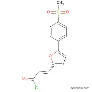 Molecular Structure of 578008-17-0 (2-Propenoyl chloride, 3-[5-[4-(methylsulfonyl)phenyl]-2-furanyl]-)