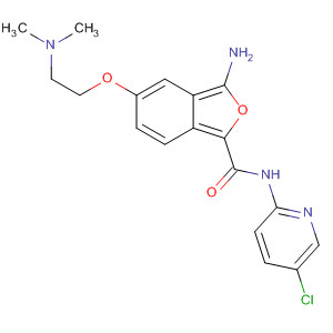 2-Benzofurancarboxamide, 3-amino-N-(5-chloro-2-pyridinyl)-5-[2-(dimethylamino)ethoxy]-