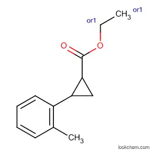 Molecular Structure of 620963-07-7 (Cyclopropanecarboxylic acid, 2-(2-methylphenyl)-, ethyl ester,
(1R,2R)-rel-)