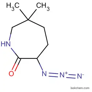 Molecular Structure of 64442-18-8 (2H-Azepin-2-one, 3-azidohexahydro-6,6-dimethyl-)