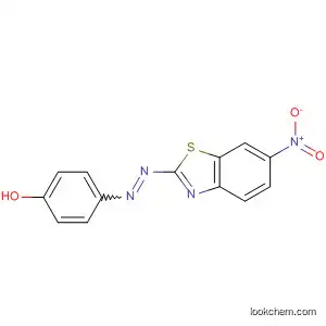 Molecular Structure of 65902-49-0 (Phenol, 4-[(6-nitro-2-benzothiazolyl)azo]-)