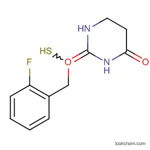 Molecular Structure of 842140-76-5 (4(1H)-Pyrimidinone, 3-[(4-fluorophenyl)methyl]tetrahydro-2-thioxo-)