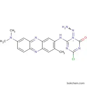 Molecular Structure of 847647-08-9 (1,3,5-Triazin-2(1H)-one,
4-chloro-6-[[8-(dimethylamino)-3-methyl-2-phenazinyl]amino]-,
hydrazone)