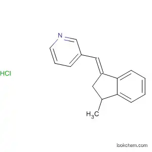 Pyridine, 3-[(E)-(2,3-dihydro-3-methyl-1H-inden-1-ylidene)methyl]-,
hydrochloride