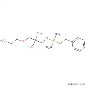 Molecular Structure of 868683-11-8 (Silane, (2,2-dimethyl-3-propoxypropoxy)dimethyl(2-phenylethyl)-)