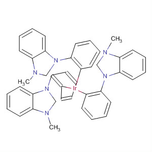 Iridium,
tris[(3-methyl-1H-benzimidazol-1-yl-2(3H)-ylidene)-1,2-phenylene]-(869900-62-9)