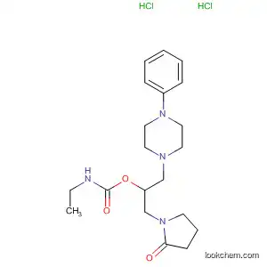 Molecular Structure of 870002-11-2 (Carbamic acid, ethyl-,
1-[(2-oxo-1-pyrrolidinyl)methyl]-2-(4-phenyl-1-piperazinyl)ethyl ester,
dihydrochloride)