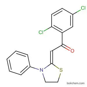 Molecular Structure of 870002-76-9 (Ethanone, 1-(2,5-dichlorophenyl)-2-(3-phenyl-2-thiazolidinylidene)-,
(2Z)-)