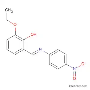 Molecular Structure of 870003-42-2 (Phenol, 2-ethoxy-6-[(E)-[(4-nitrophenyl)imino]methyl]-)