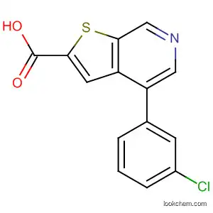 Thieno[2,3-c]pyridine-2-carboxylic acid, 4-(3-chlorophenyl)-
