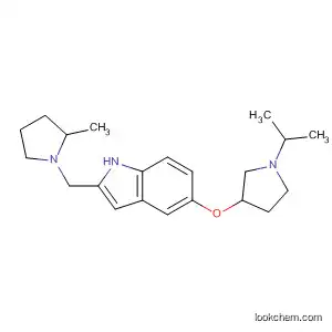 Molecular Structure of 872031-43-1 (Pyrrolidine,
2-methyl-1-[[5-[[1-(1-methylethyl)-3-pyrrolidinyl]oxy]-1H-indol-2-yl]carbon
yl]-)
