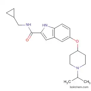 Molecular Structure of 872031-71-5 (1H-Indole-2-carboxamide,
N-(cyclopropylmethyl)-5-[[1-(1-methylethyl)-4-piperidinyl]oxy]-)