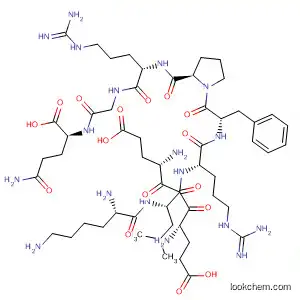 Molecular Structure of 872580-00-2 (L-Glutamine,
L-lysyl-L-a-glutamyl-L-a-glutamyl-L-leucyl-L-arginyl-L-phenylalanyl-L-prolyl-
L-arginylglycyl-)