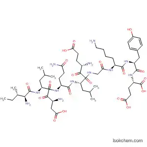 Molecular Structure of 872580-11-5 (L-Glutamic acid,
L-isoleucyl-L-a-aspartyl-L-leucyl-L-glutaminyl-L-a-glutamyl-L-leucylglycyl-L-
lysyl-L-tyrosyl-)