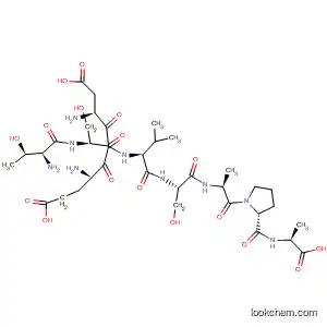Molecular Structure of 872591-37-2 (L-Alanine,
L-threonyl-L-a-glutamyl-L-a-aspartyl-L-seryl-L-valyl-L-seryl-L-alanyl-L-prolyl
-)