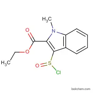 Molecular Structure of 872593-09-4 (1H-Indole-2-carboxylic acid, 3-(chlorosulfinyl)-1-methyl-, ethyl ester)