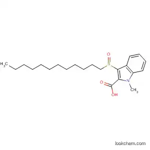 Molecular Structure of 872593-11-8 (1H-Indole-2-carboxylic acid, 3-(dodecylsulfinyl)-1-methyl-)