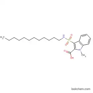 Molecular Structure of 872593-17-4 (1H-Indole-2-carboxylic acid, 3-[(dodecylamino)sulfonyl]-1-methyl-)