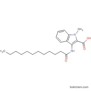 Molecular Structure of 872593-20-9 (1H-Indole-2-carboxylic acid, 1-methyl-3-[(1-oxododecyl)amino]-)