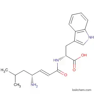 Molecular Structure of 872594-02-0 (D-Tryptophan, N-[(2E,4R)-4-amino-6-methyl-1-oxo-2-heptenyl]-)